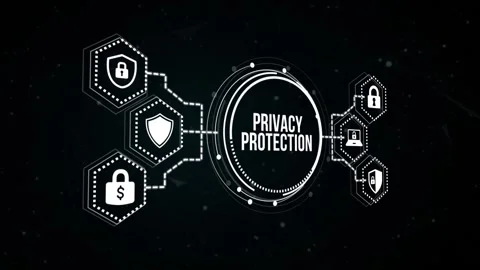 Internet, business, Technology and network concept. Cyber security data prote Stock Footage 165206011