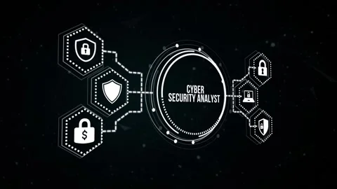 Internet, business, Technology and network concept. Cyber security data prote Video stock 165206017