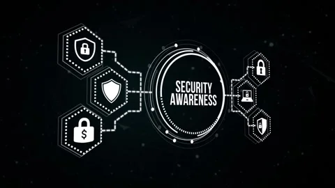 Internet, business, Technology and network concept. Cyber security data prote Vídeo Stock 165206038