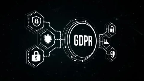 Internet, business, Technology and network concept. Cyber security data prote Stock Footage 165206048