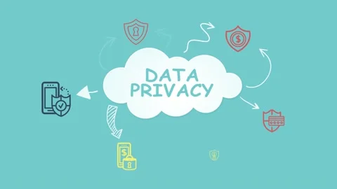 Internet, business, Technology and network concept. Cyber security data prote Stock Footage 165662919