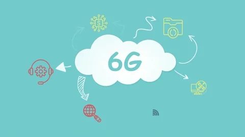 Internet, business, Technology and network concept. The concept of 6G network Stock Footage 165662992