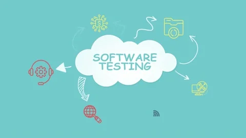 Internet, business, Technology and network concept. Inscription SOFTWARE TEST Stock Footage 165663029