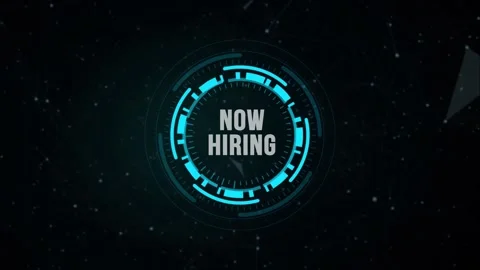 Internet, business, Technology and network concept.NOW HIRING inscription, mo 스톡 동영상 166555085