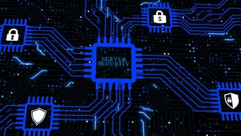 Internet, business, Technology and network concept. Cyber security data prote Stock Footage 167000843