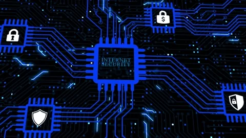 Internet, business, Technology and network concept. Cyber security data prote Stock Footage 167000884
