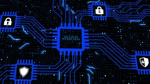 Internet, business, Technology and network concept. Cyber security data prote Stock Footage 167000901