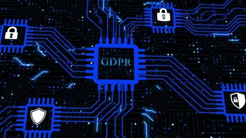 Internet, business, Technology and network concept. Cyber security data prote Stock Footage 167000914