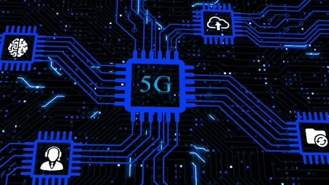 Internet, business, Technology and network concept. The concept of 5G network Stock Footage 167000917