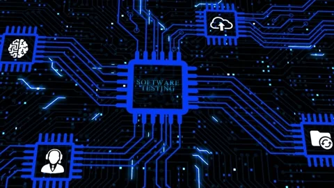 Internet, business, Technology and network concept. Inscription SOFTWARE TEST Stock Footage 167000971