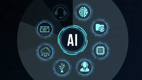 Internet, business, Technology and network concept. AI Learning and Artificia Video stock 167935678
