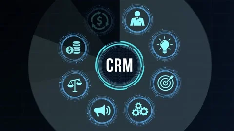 Internet, business, Technology and network concept.CRM Customer Relationship  動画素材 167935895