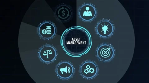 Internet, business, Technology and network concept. Asset management. Virtual Stock Footage 167936381