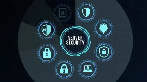 Internet, business, Technology and network concept. Cyber security data prote Stock Footage 167936508