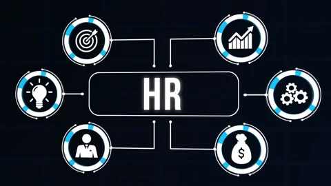 Internet, business, Technology and network concept.Human Resources HR managem Vídeo Stock 168414384