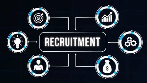 Internet, business, Technology and network concept.Recruitment career employe Stock Footage 168414388