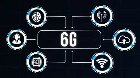 Internet, business, Technology and network concept. The concept of 6G network Stock Footage 168414488