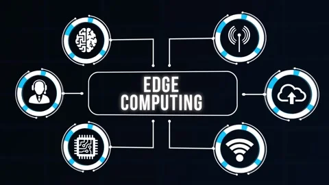Internet, business, Technology and network concept. Edge computing modern IT  Vídeo Stock 168414579