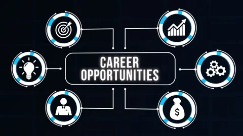 Internet, business, Technology and network concept. CAREER OPPORTUNITIES. Vir Stock-Footage 168414659