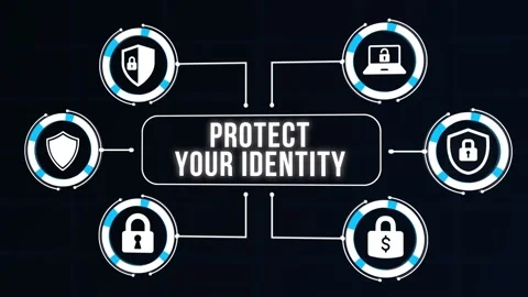 Internet, business, Technology and network concept. Cyber security data prote Stock Footage 168414717