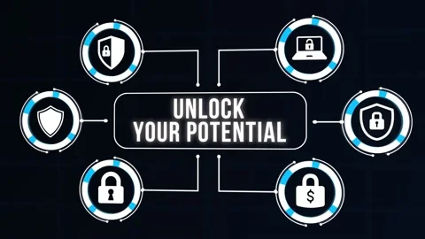 Internet, business, Technology and network concept. Cyber security data prote Stock Footage 168414732
