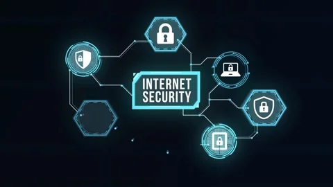 Internet, business, Technology and network concept. Cyber security data prote Video stock 169699352