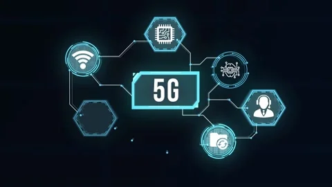 Internet, business, Technology and network concept. The concept of 5G network Stock Footage 169699775