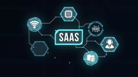 Internet, business, Technology and network concept. Software as a Service Saa Video stock 169699800