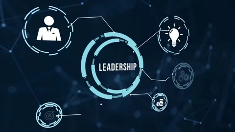 Internet, business, Technology and network concept. Leadership business manag Video stock 190851495
