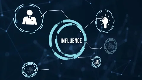 Internet, business, Technology and network concept. Influencer marketing conc Stock Footage 190851707