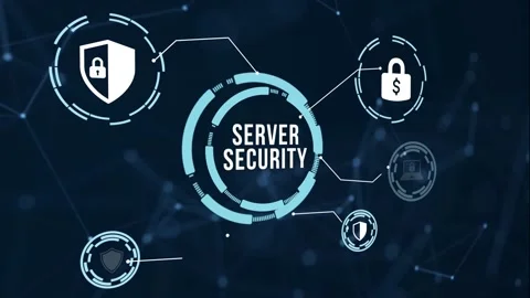 Internet, business, Technology and network concept. Cyber security data prote Stock Footage 190852038