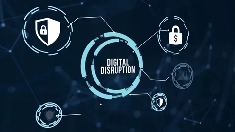 Internet, business, Technology and network concept. Cyber security data prote Stock Footage 190852136