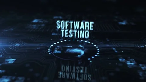 Internet, business, Technology and network concept. Inscription SOFTWARE TEST Stock Footage 196709023