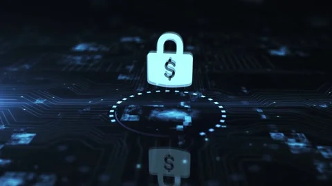 Internet, business, Technology and network concept. Cyber security data prote Vidéo 196709109