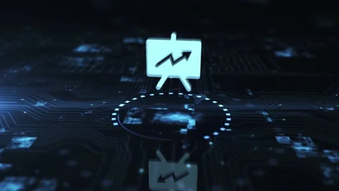 Internet, business, Technology and network concept. Financial Graph. Stock Ma Stock Footage 196709127