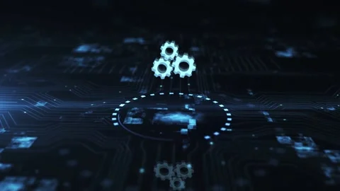 Internet, business, Technology and network concept. Automation Software Techn Stock Footage 196709137