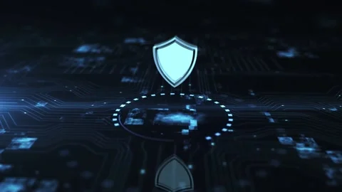Internet, business, Technology and network concept. Cyber security data prote Video stock 196709139