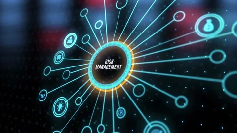 Internet, business, Technology and network concept. Risk Management and Asses Stock Footage 199385742