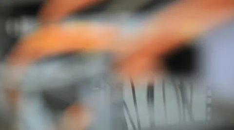 Internet cable clutter 1 Stock Footage 12543253