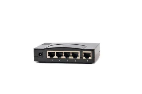 Internet cable port Stock Photos
