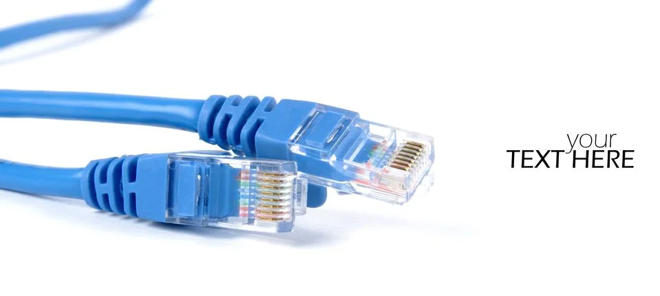 Internet cables with the copy space Fotos de archivo