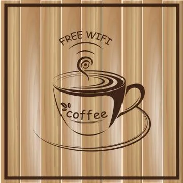 Internet cafe poster design, vector illustration Stock Illustration
