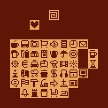 Internet cafe. Vector illustration Stock Illustration