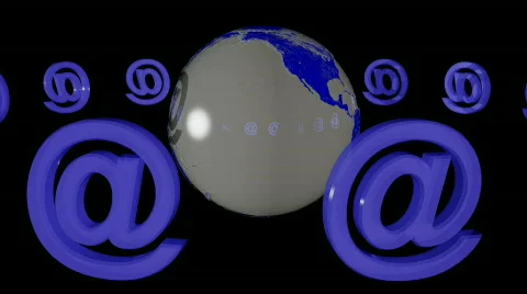 Internet-@. CG. HD. Stockbeeldmateriaal 491943