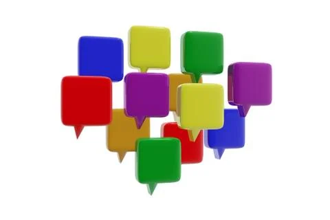 Internet chat icons Stock Illustration