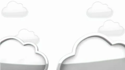 Internet Cloud animation Stock Footage 10703173