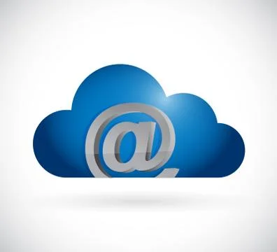 Internet cloud computing illustration design Stock Illustration