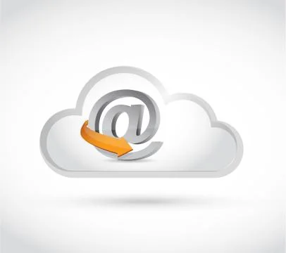 Internet cloud computing illustration design Stock Illustration