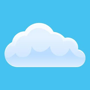Internet cloud icon, cartoon style Stock Illustration
