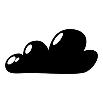 Internet cloud icon, simple black style 스톡 일러스트